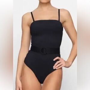 SKIMS - SWIM - shaping one piece in color onyx size large